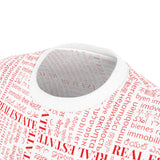 The Ultimate Real Estate Shirt! Unisex Cut & Sew Tee (AOP) Red