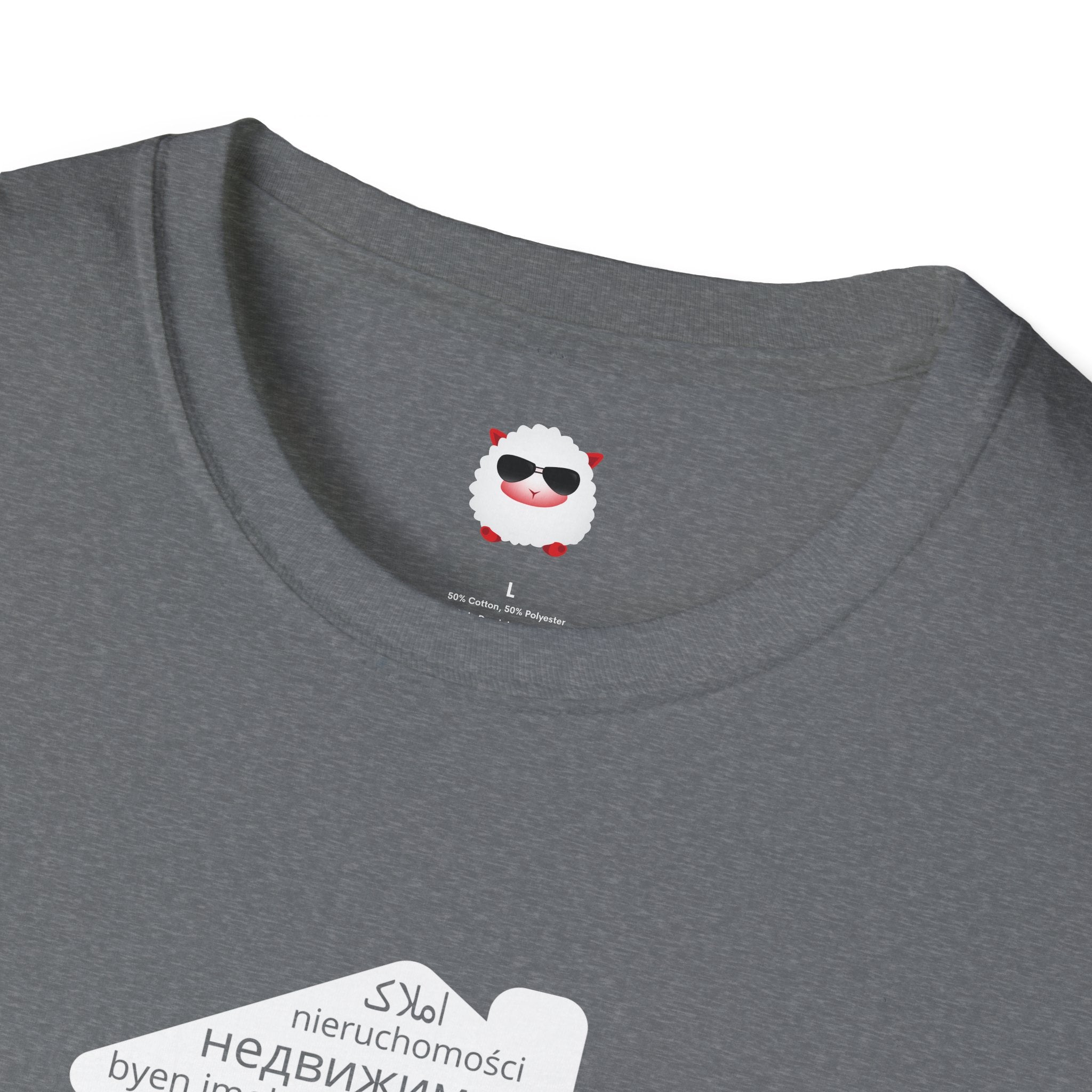 Real Estate Translated Dark Style Unisex Softstyle T-Shirt