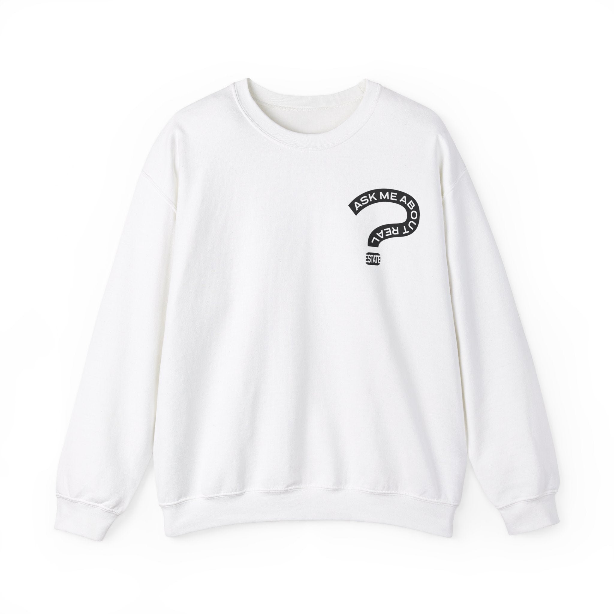 Ask Me About Real Estate Unisex Heavy Blend™ Crewneck Sweatshirt