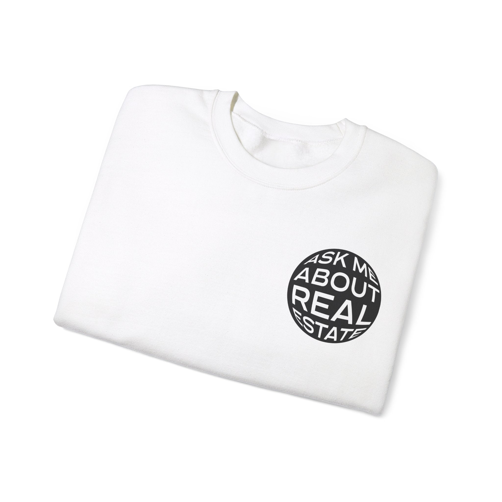 Ask Me About Real Estate Unisex Heavy Blend™ Crewneck Sweatshirt