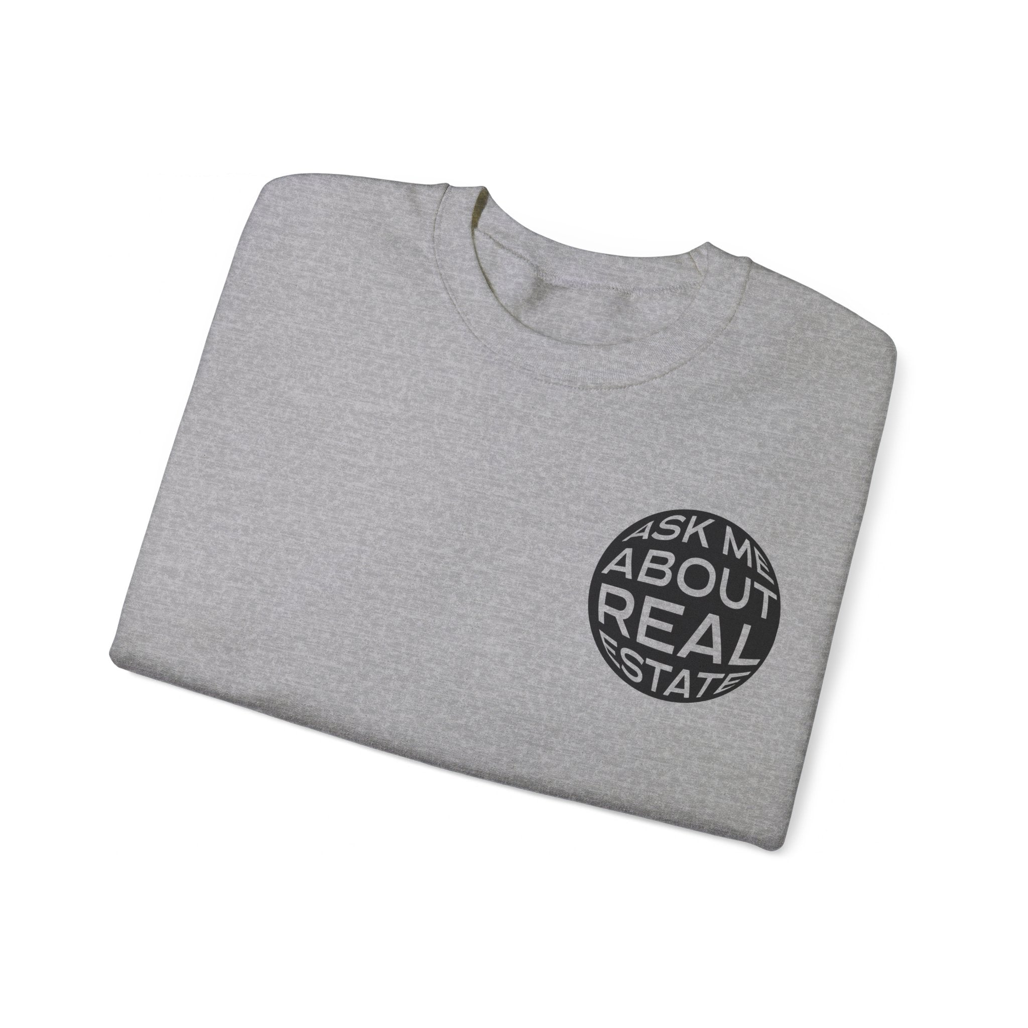 Ask Me About Real Estate Unisex Heavy Blend™ Crewneck Sweatshirt