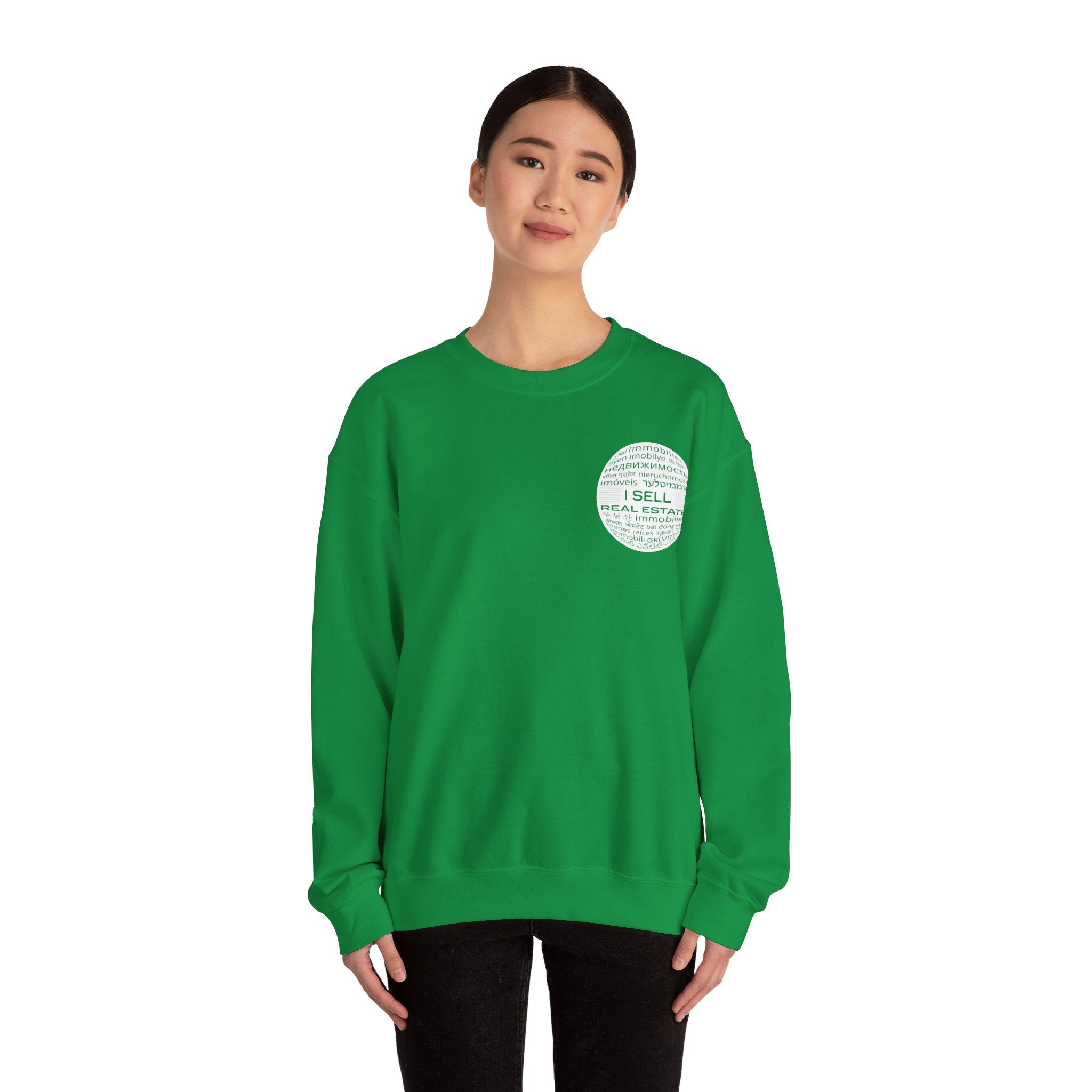 I SELL REAL ESTATE Translated Unisex Heavy Blend™ Crewneck Sweatshirt