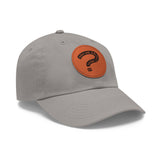 Ask Me About Real Estate Dad Hat with Leather Patch (Round)