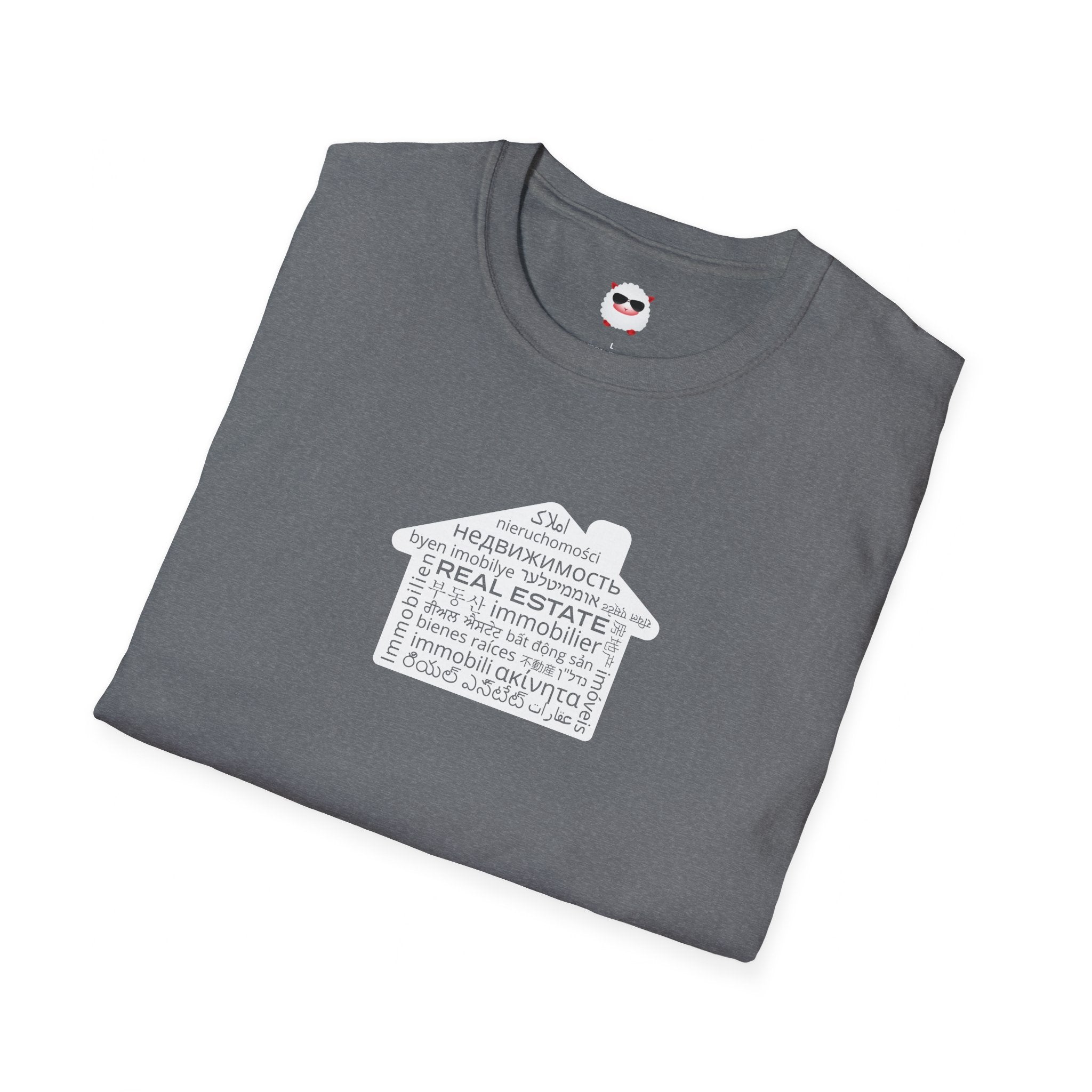 Real Estate Translated Dark Style Unisex Softstyle T-Shirt