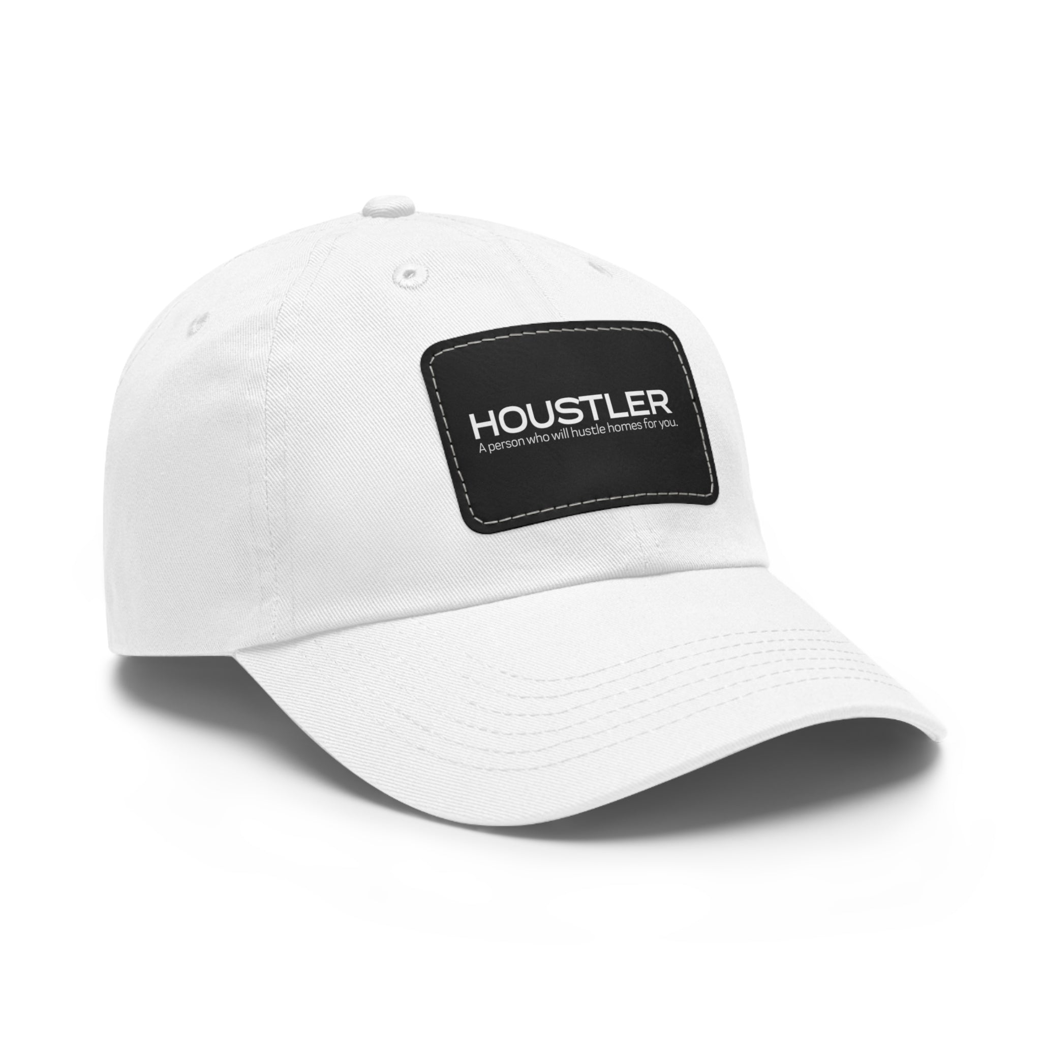 Houstler Dad Hat with Leather Patch (Rectangle)