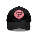Ask Me About Real Estate Dad Hat with Leather Patch (Round)
