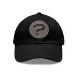 Ask Me About Real Estate Dad Hat with Leather Patch (Round)