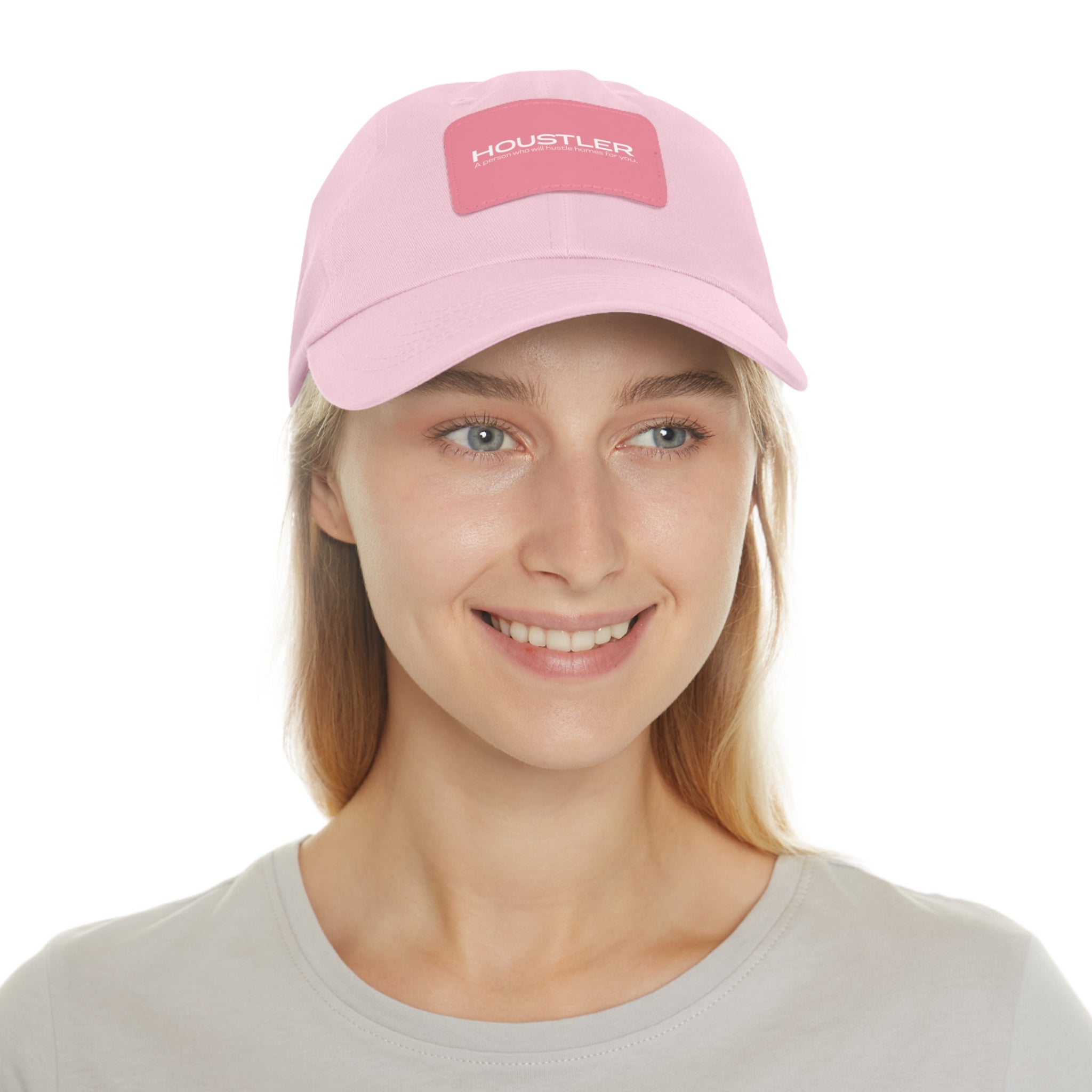 Houstler Dad Hat with Leather Patch (Rectangle)
