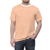 The Ultimate Real Estate Shirt! Unisex Cut & Sew Tee (AOP) Peach Fuzz