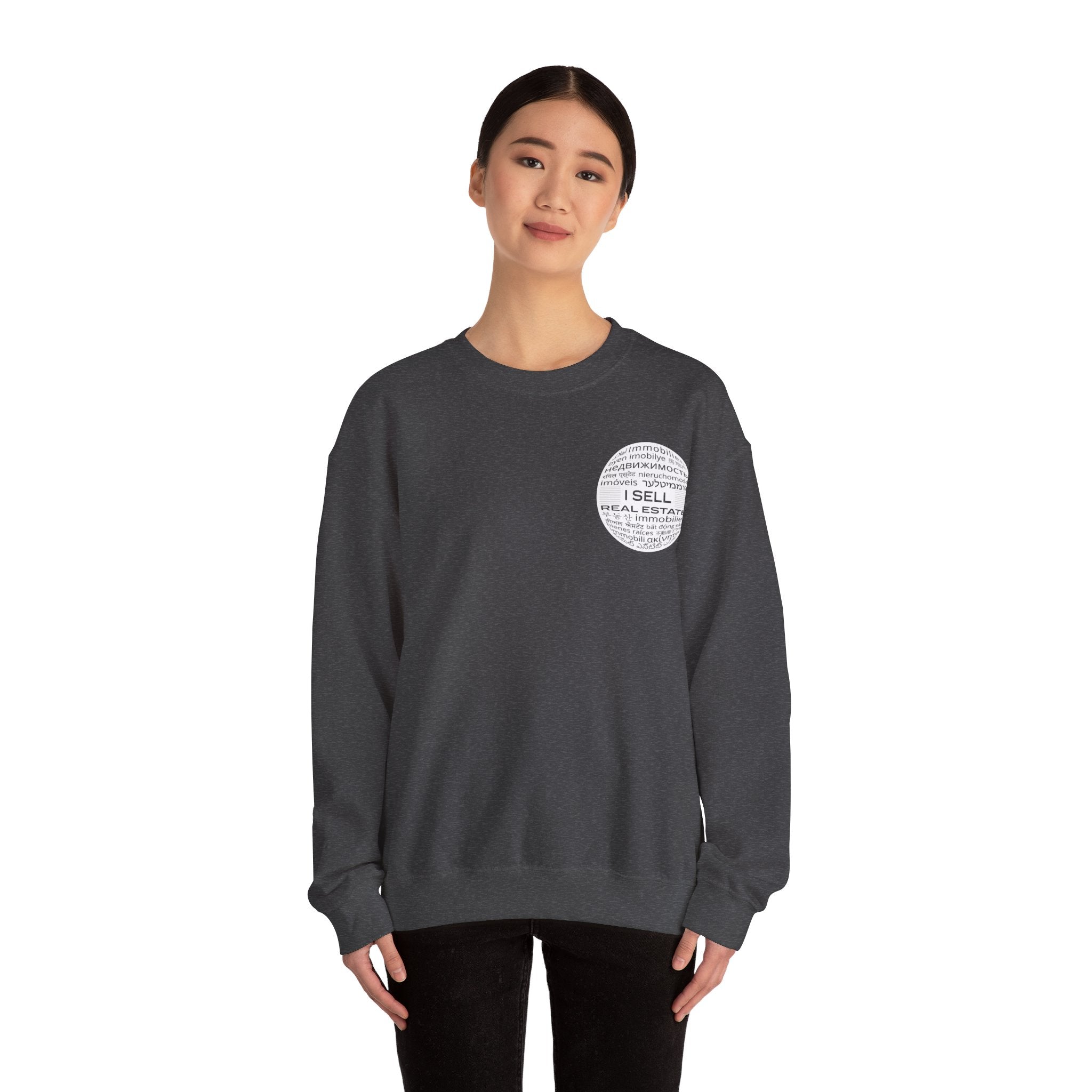 I SELL REAL ESTATE Translated Unisex Heavy Blend™ Crewneck Sweatshirt