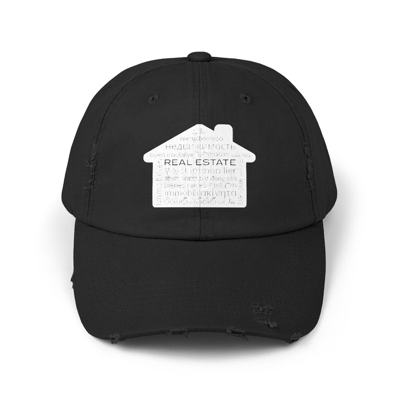 Real Estate Translated Unisex Distressed Cap