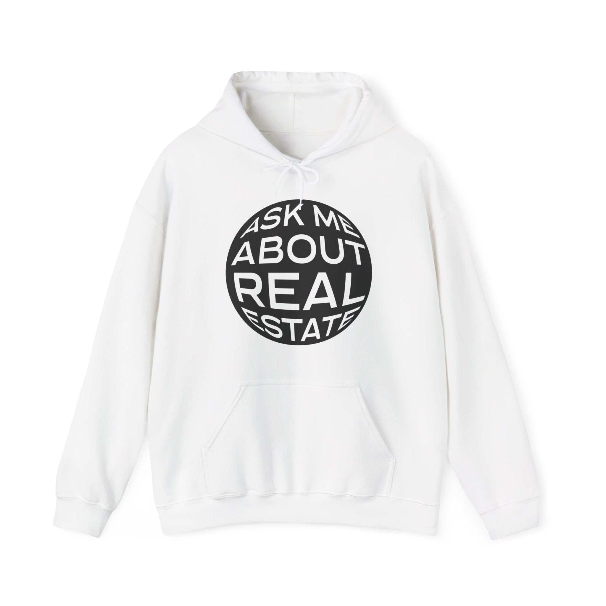 Ask Me About Real Estate Unisex Heavy Blend™ Hooded Sweatshirt
