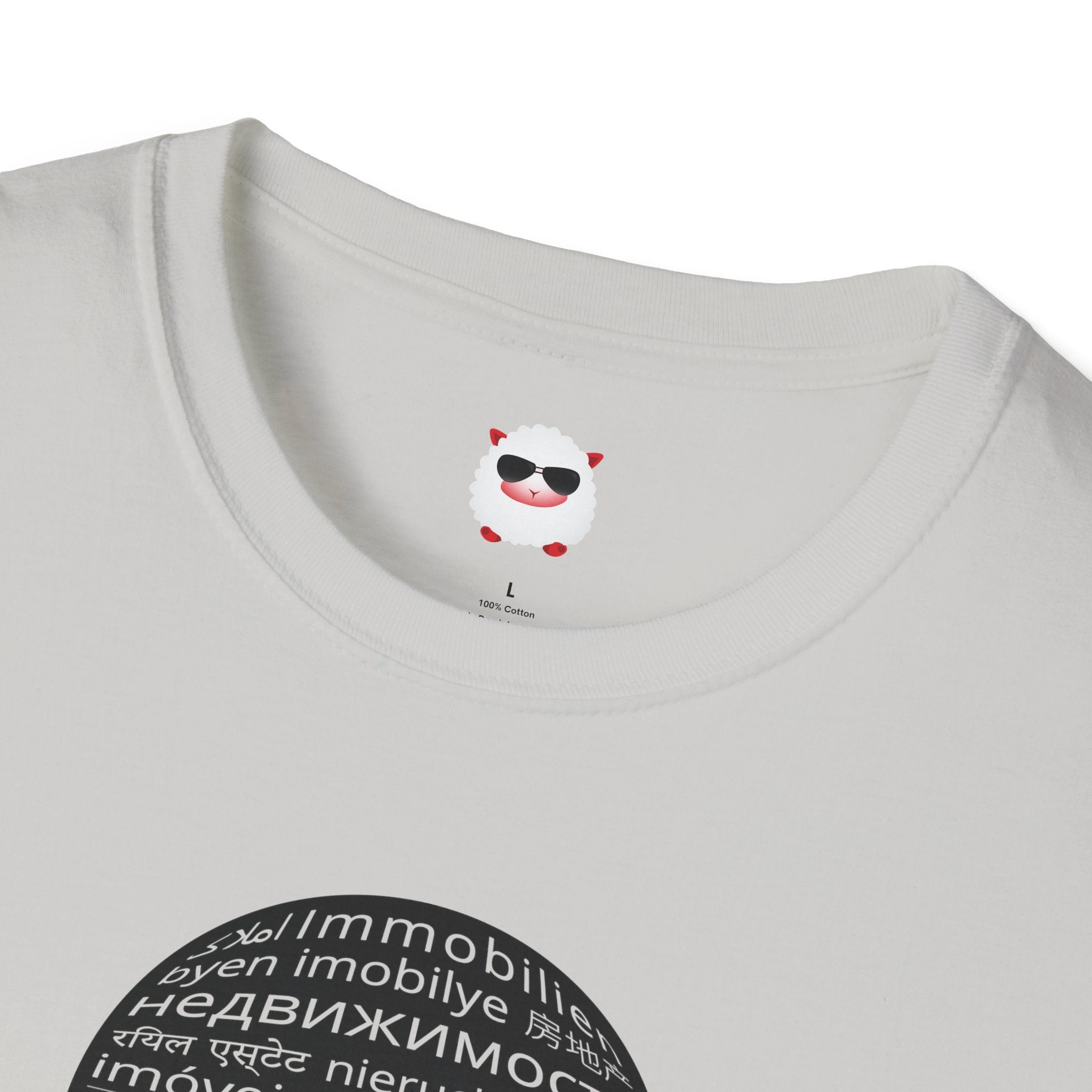 I Sell Real Estate Translated Unisex Softstyle T-Shirt