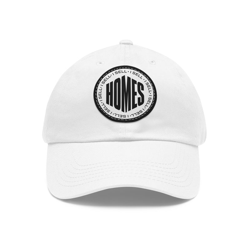 I Sell Homes Dad Hat with Leather Patch (Round)