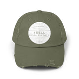 I Sell Real Estate Translated Unisex Distressed Cap