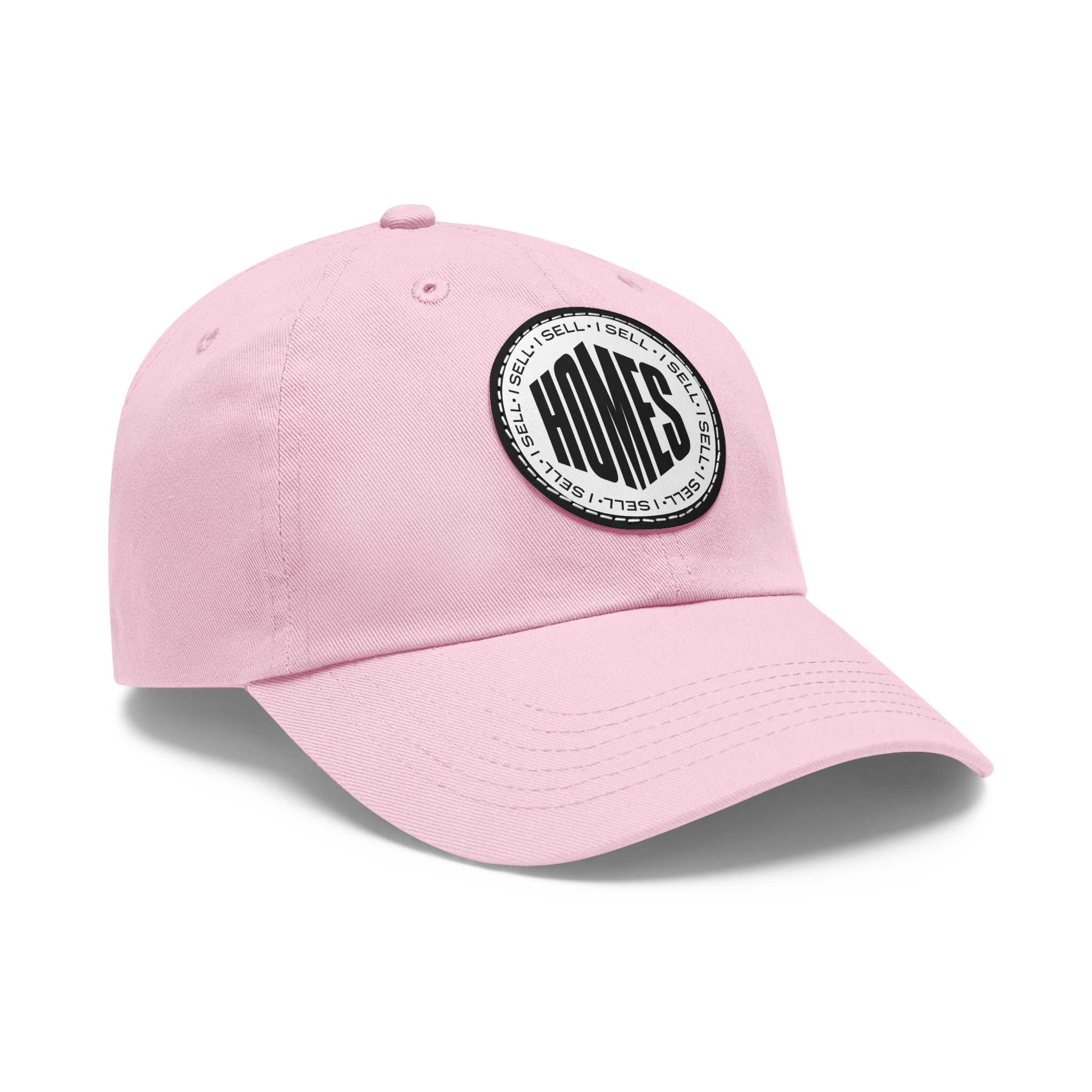 I Sell Homes Dad Hat with Leather Patch (Round)