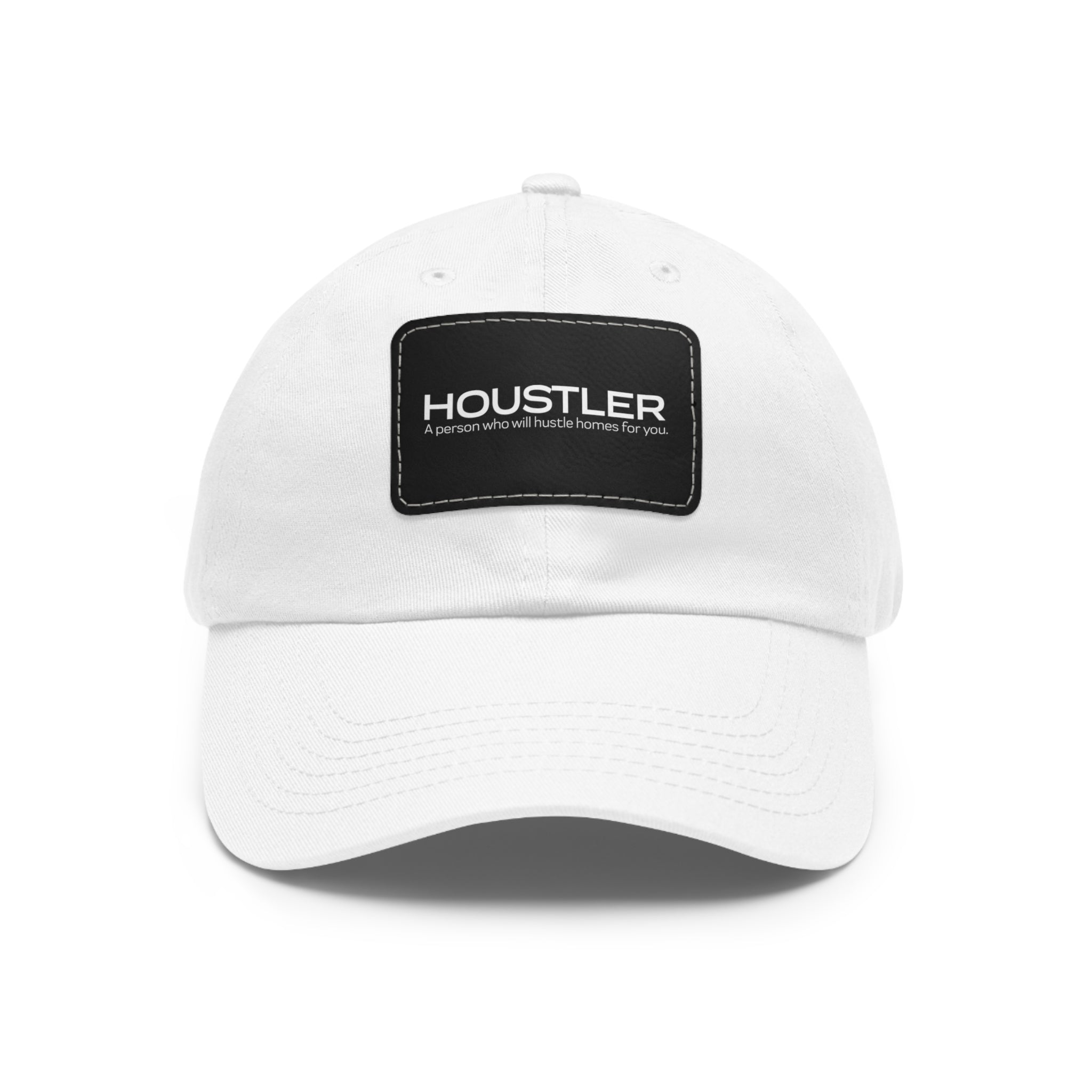 Houstler Dad Hat with Leather Patch (Rectangle)