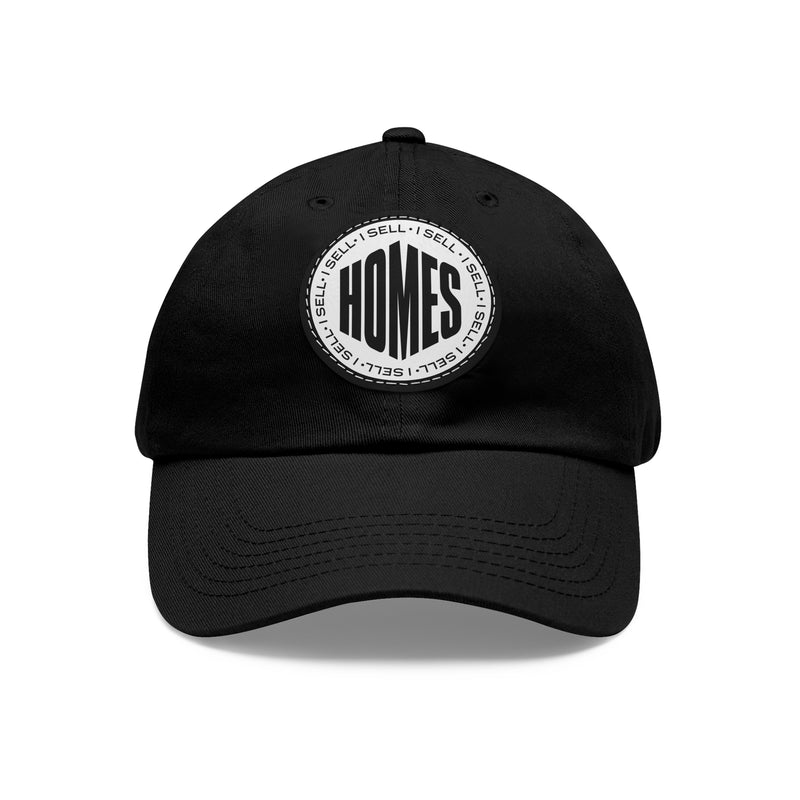 I Sell Homes Dad Hat with Leather Patch (Round)