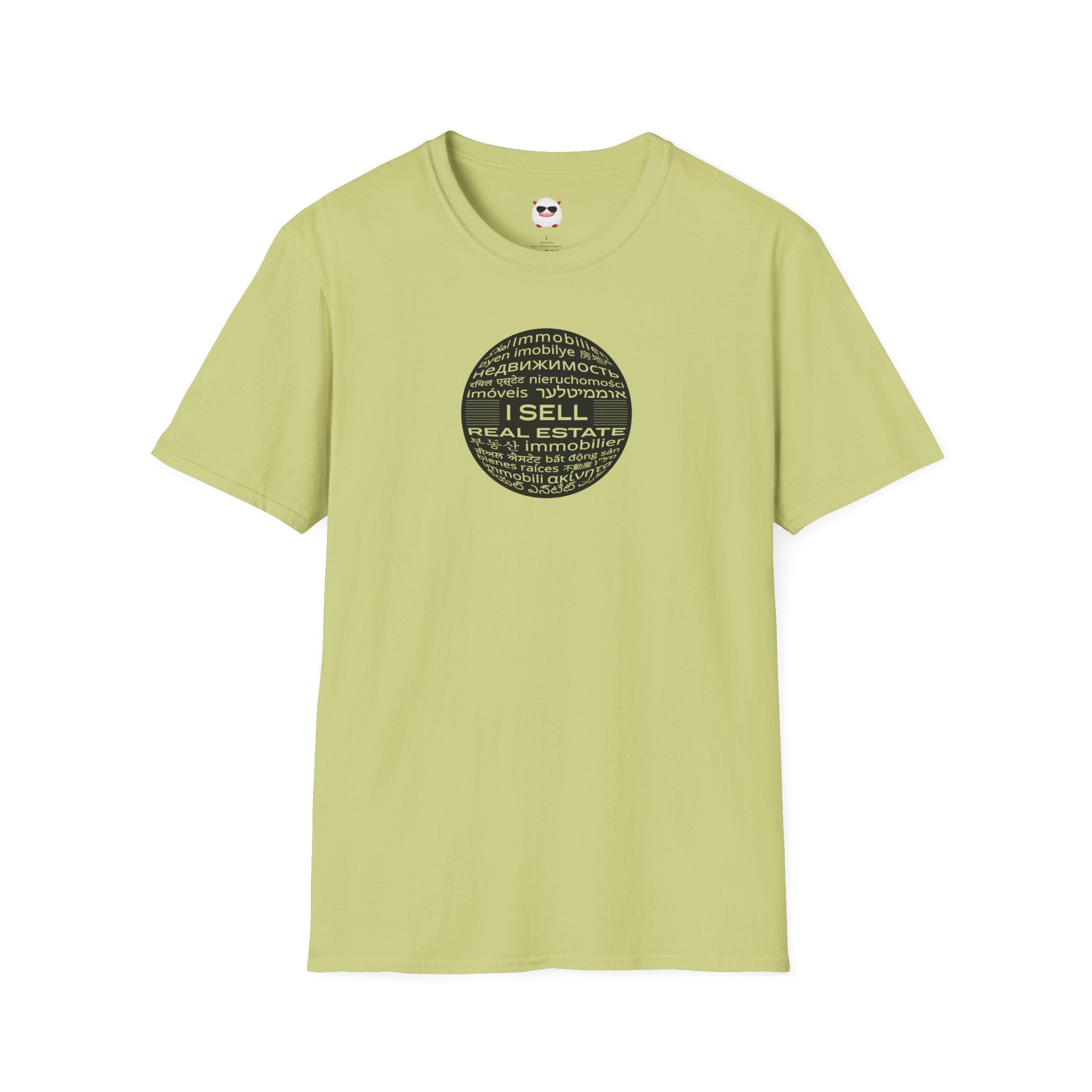 I Sell Real Estate Translated Unisex Softstyle T-Shirt
