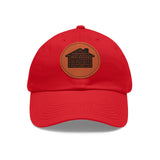 Real Estate Translated Dad Hat with Leather Patch (Round)