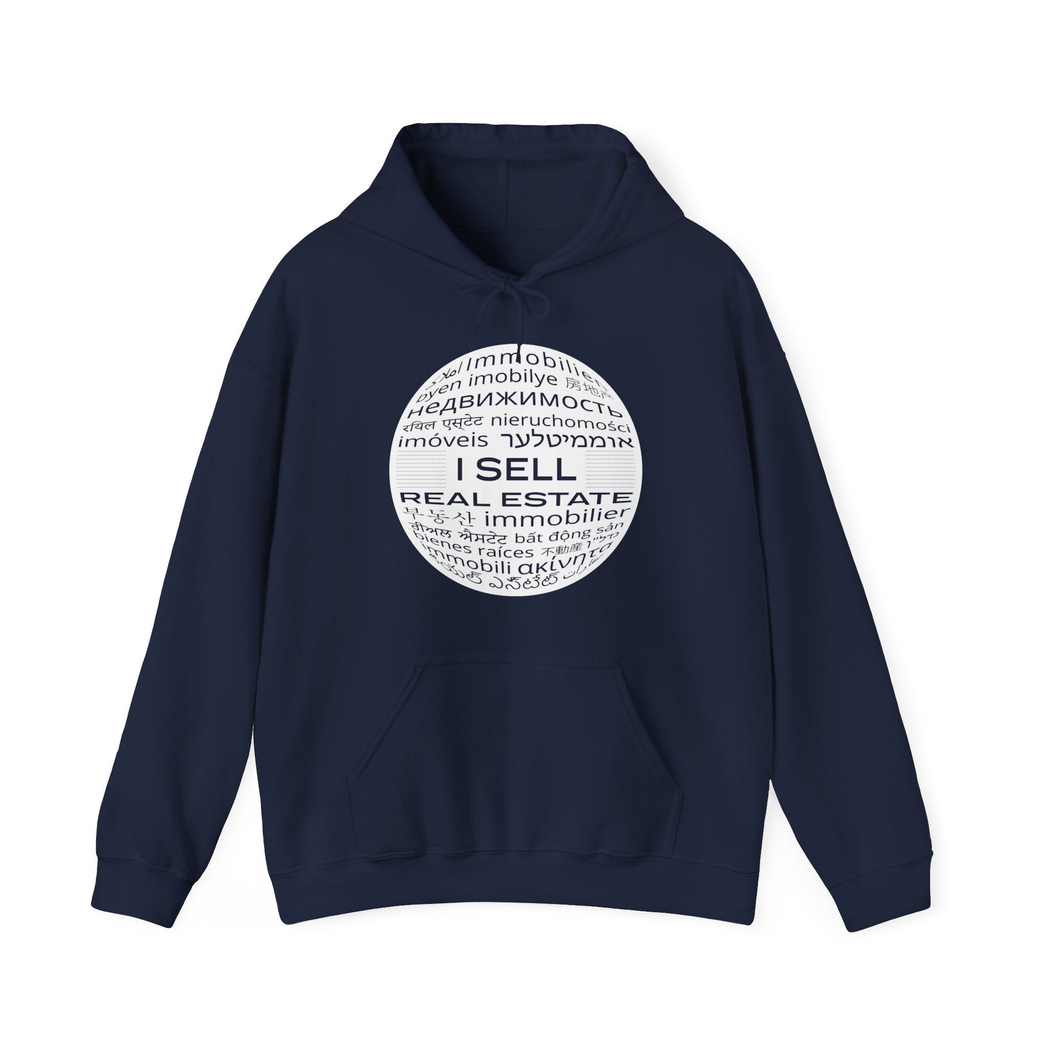 I SELL REAL ESTATE Translated Unisex Heavy Blend™ Hooded Sweatshirt