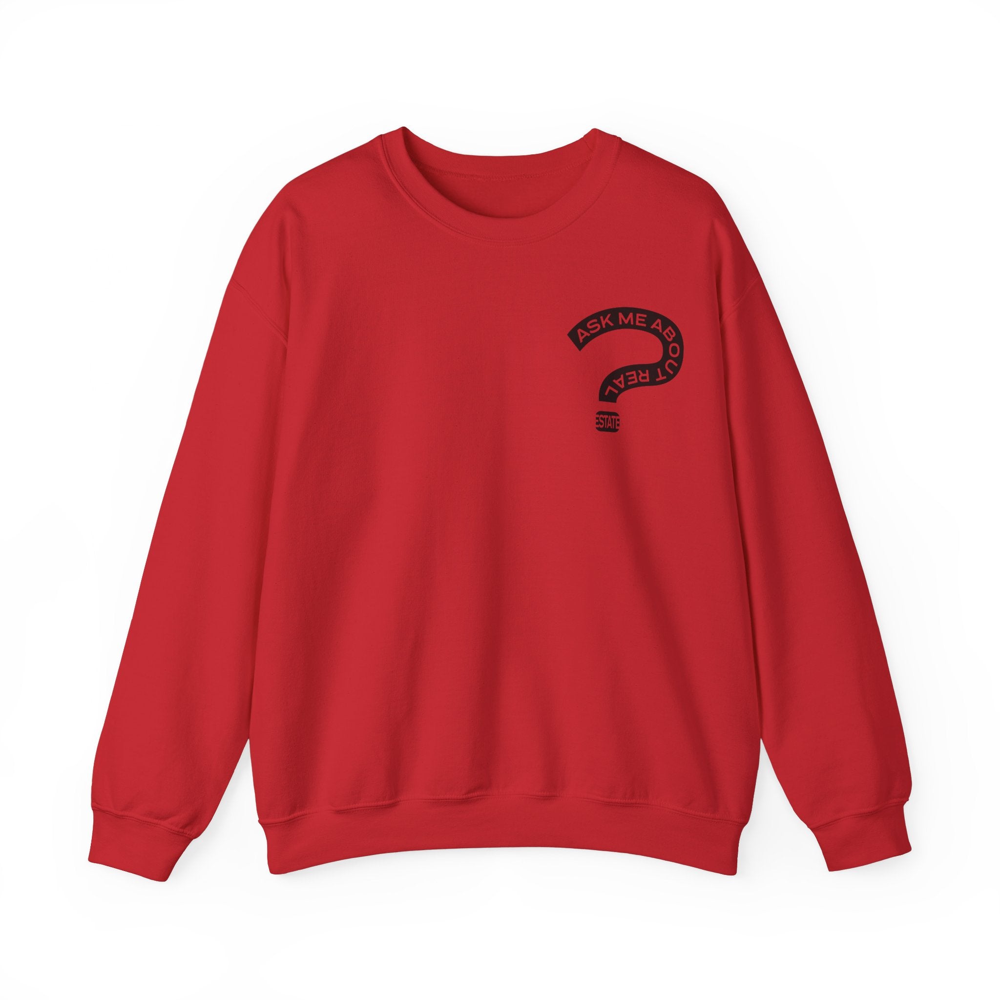 Ask Me About Real Estate Unisex Heavy Blend™ Crewneck Sweatshirt