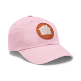 Real Estate Translated Dad Hat with Leather Patch (Round)