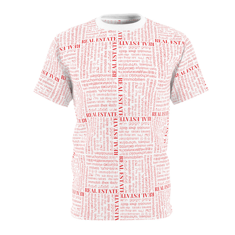 The Ultimate Real Estate Shirt! Unisex Cut & Sew Tee (AOP) Red