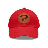Ask Me About Real Estate Dad Hat with Leather Patch (Round)