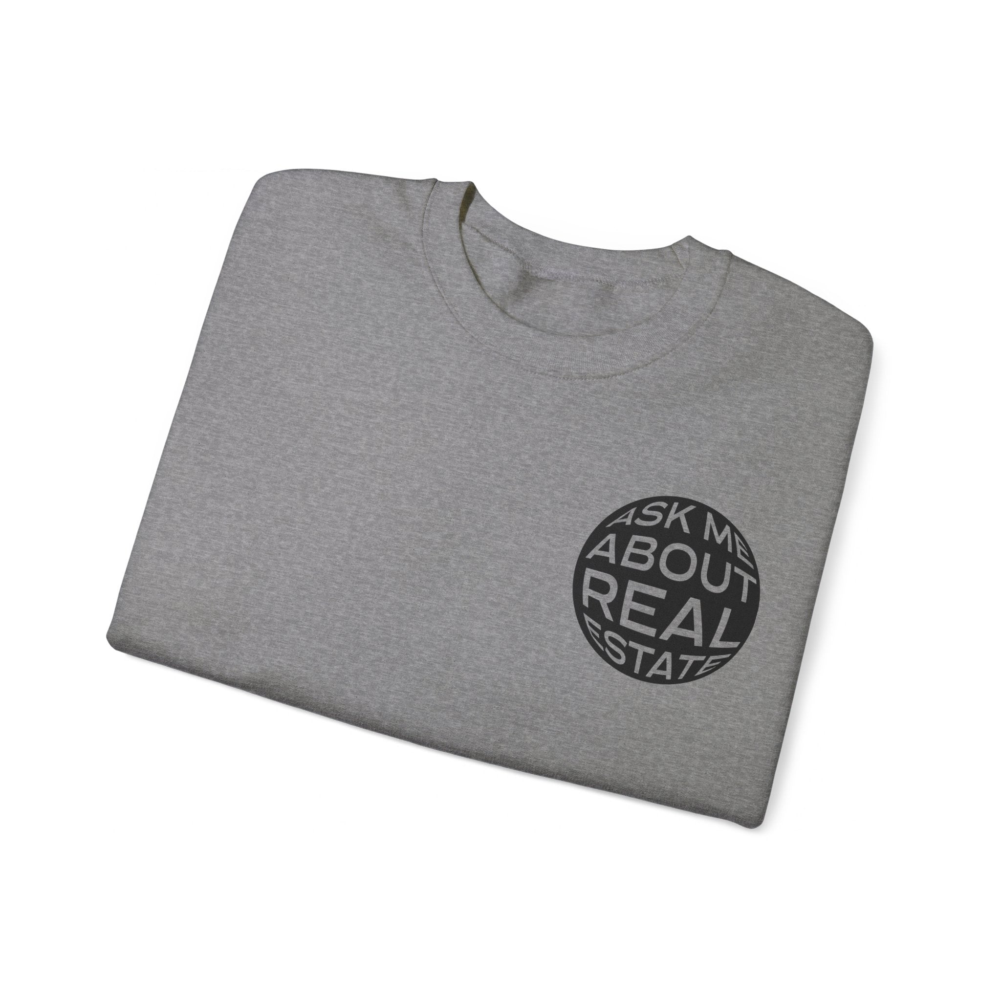 Ask Me About Real Estate Unisex Heavy Blend™ Crewneck Sweatshirt