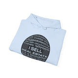 I SELL REAL ESTATE Translated Unisex Heavy Blend™ Hooded Sweatshirt