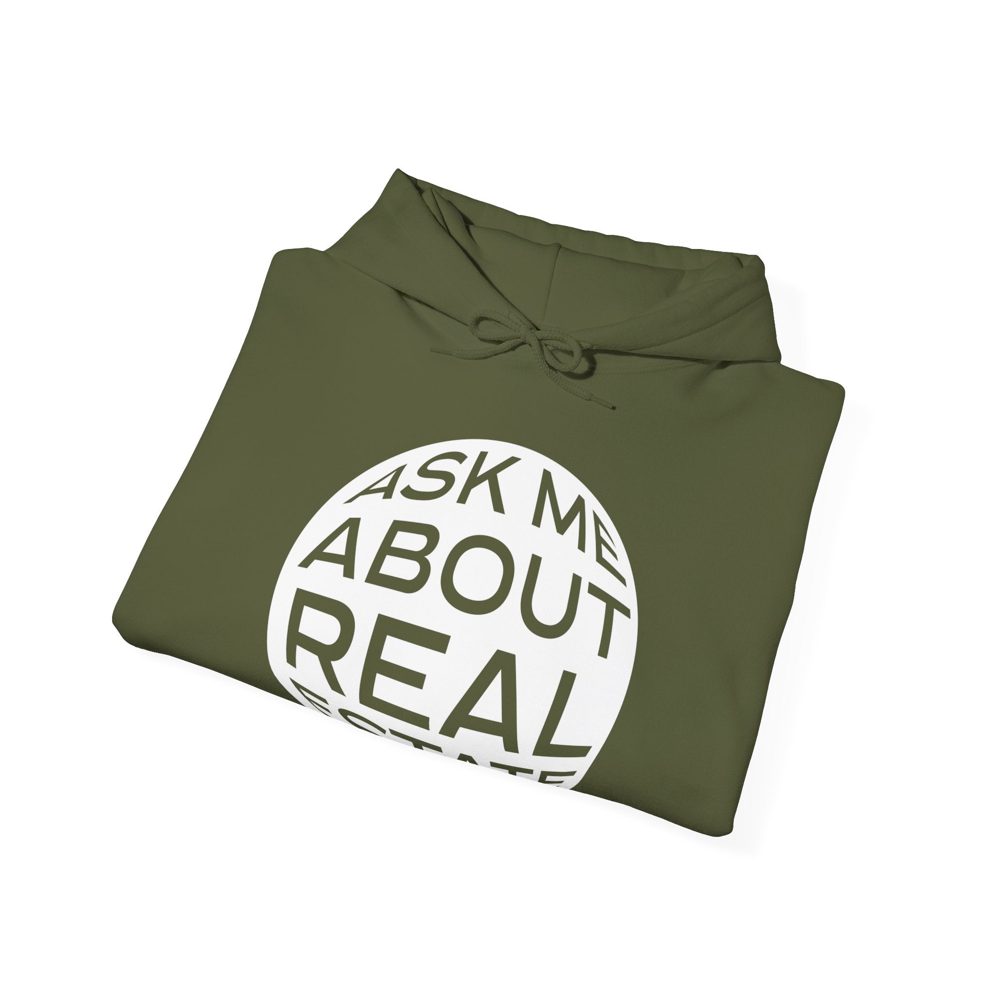 Ask Me About Real Estate Unisex Heavy Blend™ Hooded Sweatshirt
