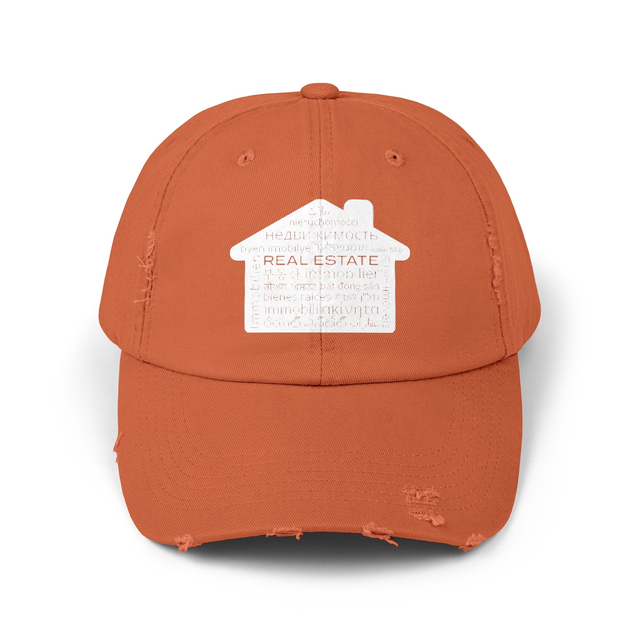 Real Estate Translated Unisex Distressed Cap