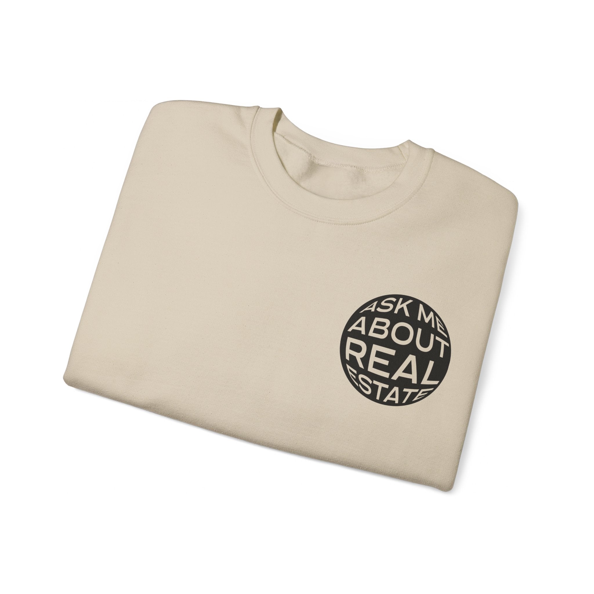Ask Me About Real Estate Unisex Heavy Blend™ Crewneck Sweatshirt
