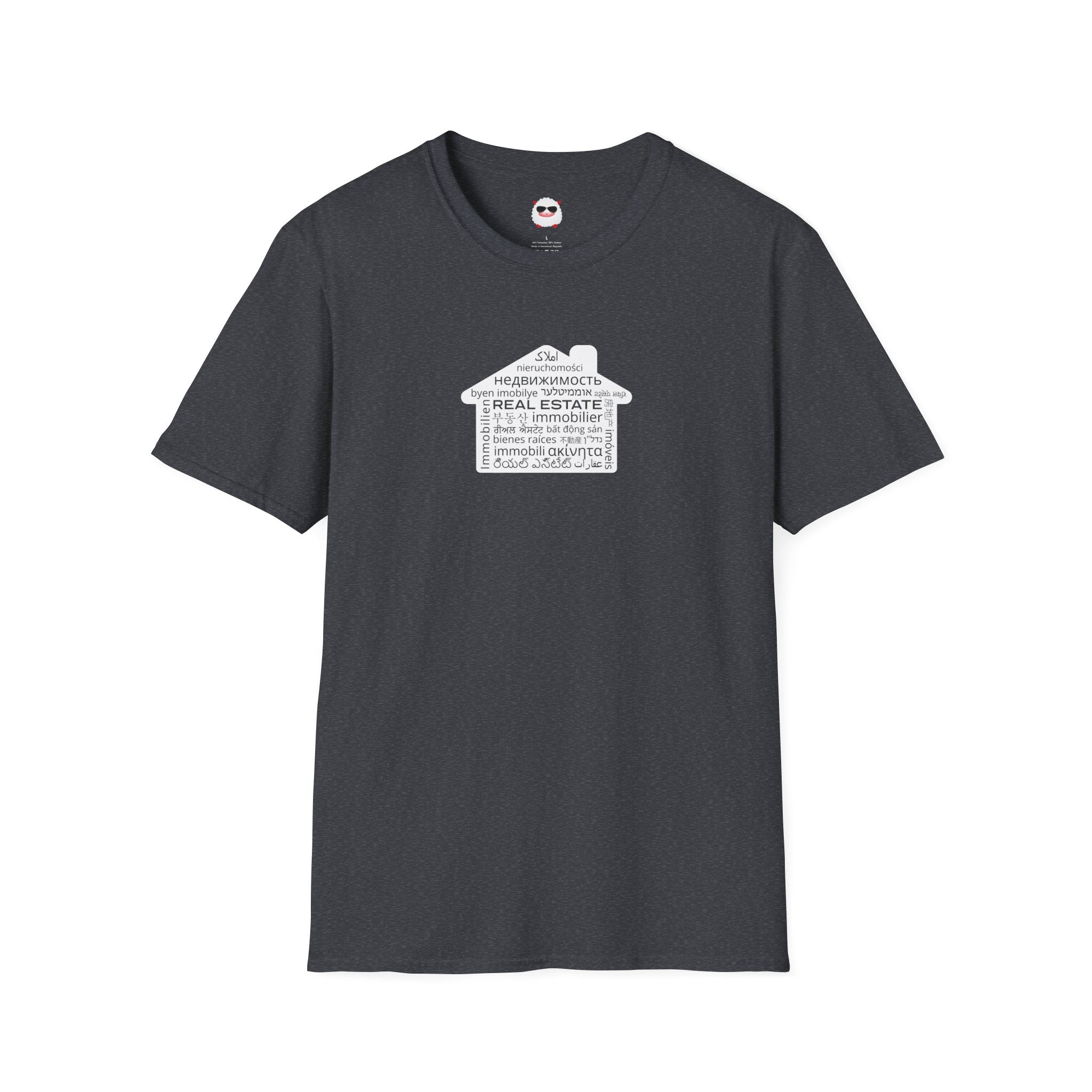 Real Estate Translated Dark Style Unisex Softstyle T-Shirt