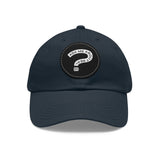 Ask Me About Real Estate Dad Hat with Leather Patch (Round)