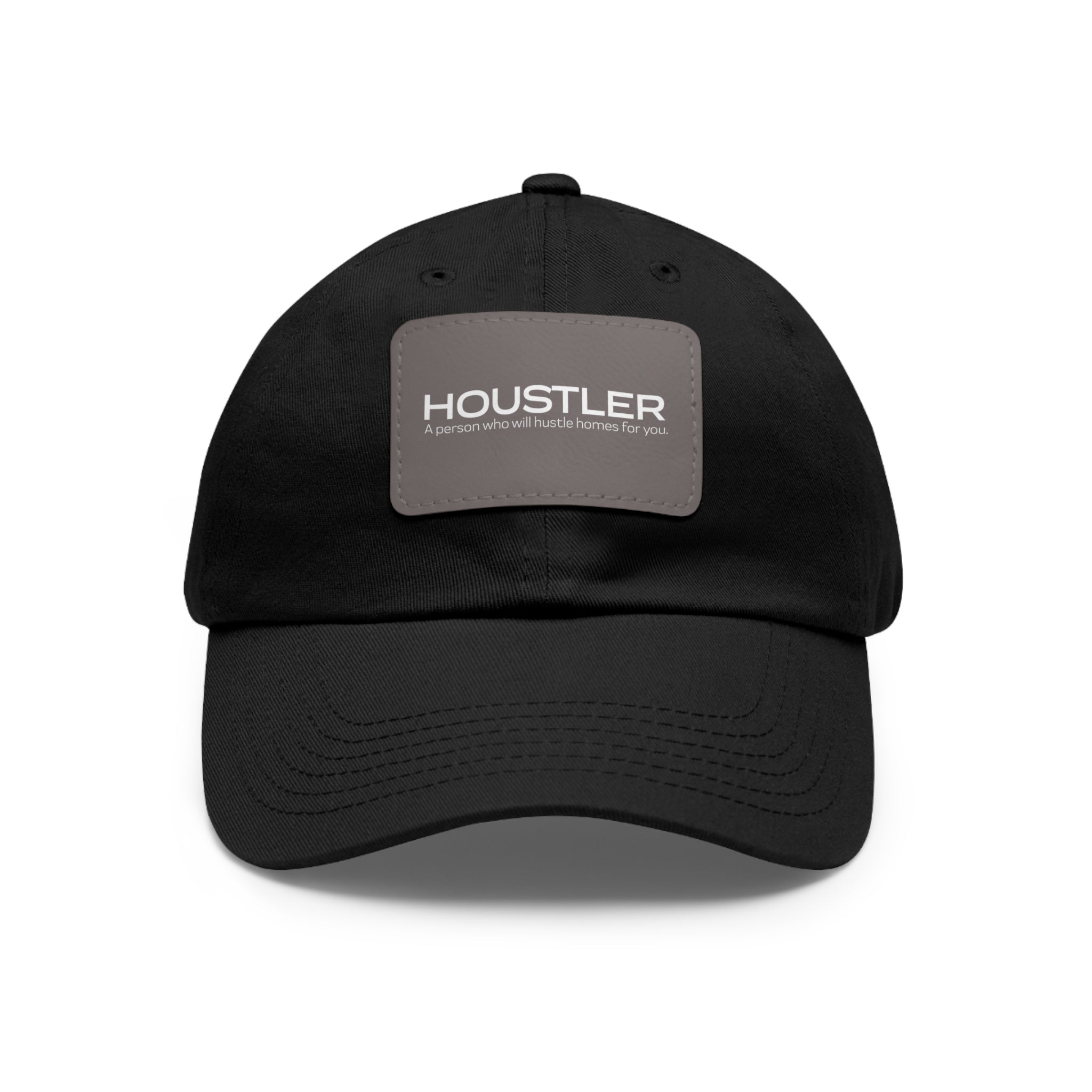 Houstler Dad Hat with Leather Patch (Rectangle)