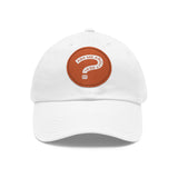 Ask Me About Real Estate Dad Hat with Leather Patch (Round)