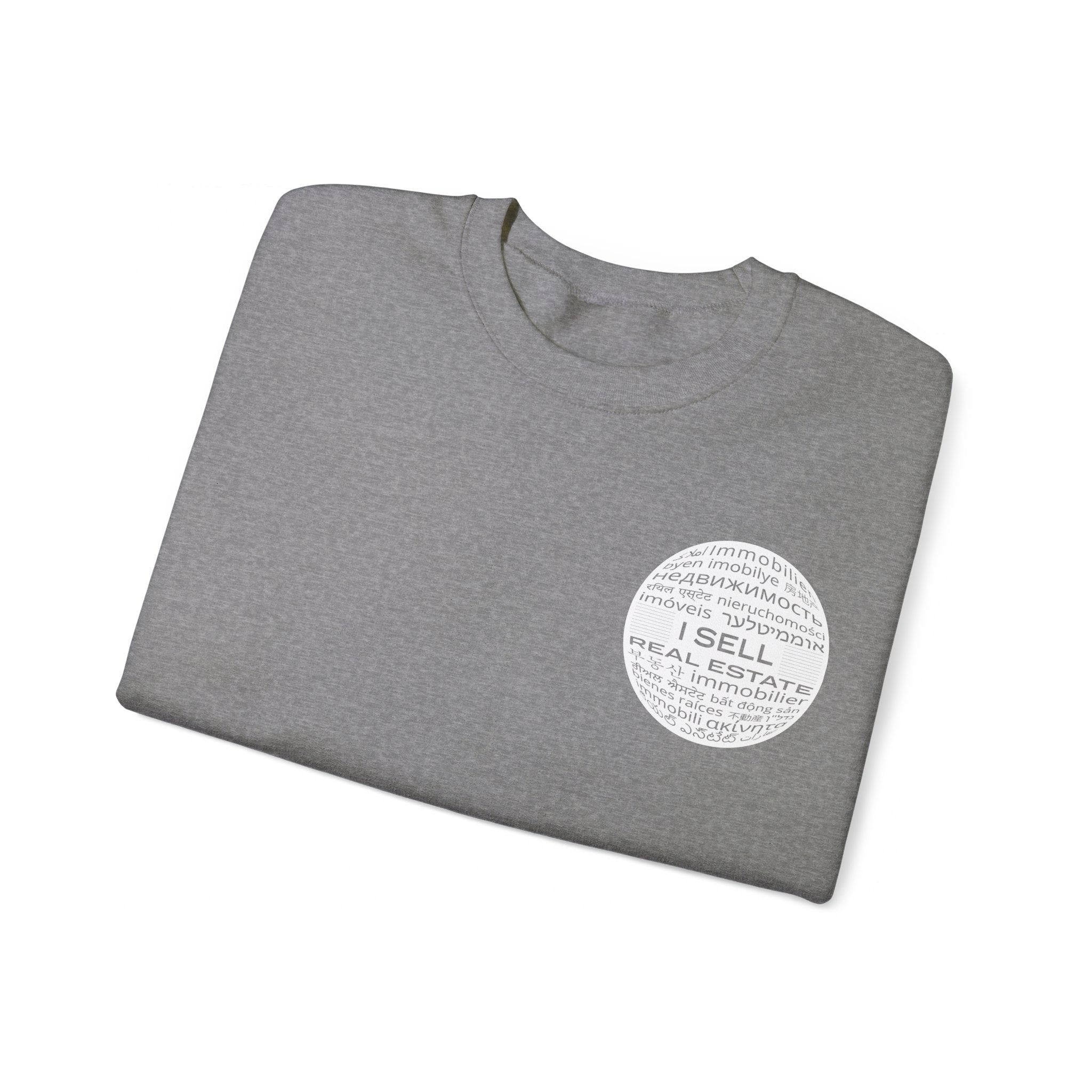 I SELL REAL ESTATE Translated Unisex Heavy Blend™ Crewneck Sweatshirt