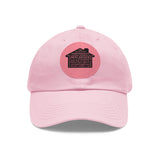 Real Estate Translated Dad Hat with Leather Patch (Round)