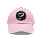 Ask Me About Real Estate Dad Hat with Leather Patch (Round)