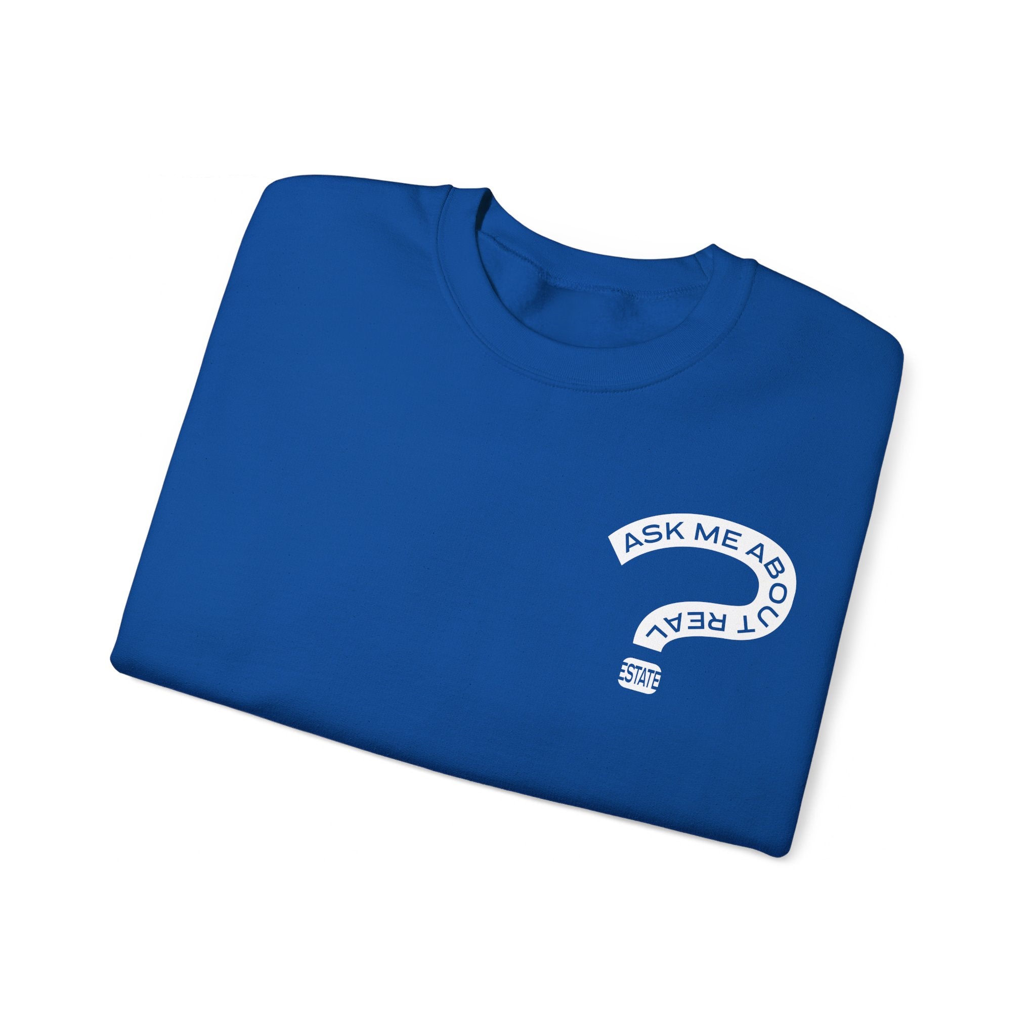 Ask Me About Real Estate Unisex Heavy Blend™ Crewneck Sweatshirt