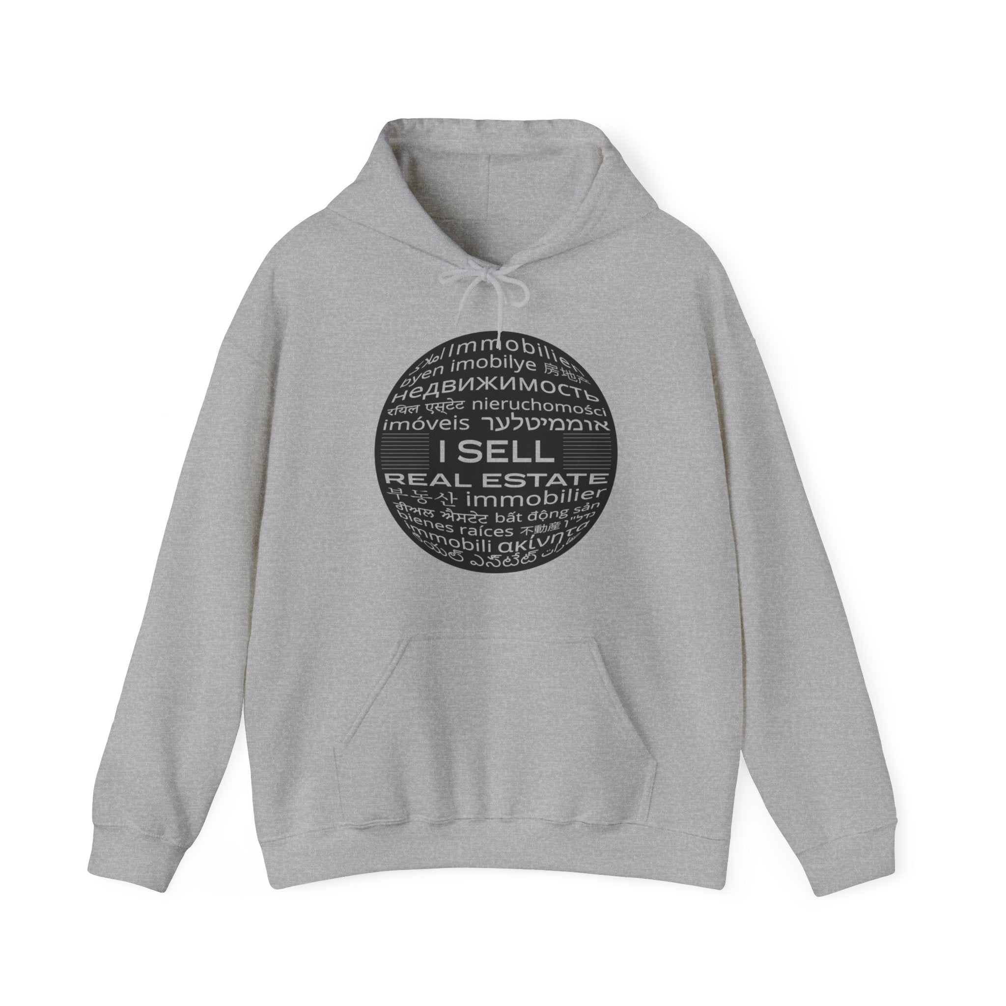 I SELL REAL ESTATE Translated Unisex Heavy Blend™ Hooded Sweatshirt
