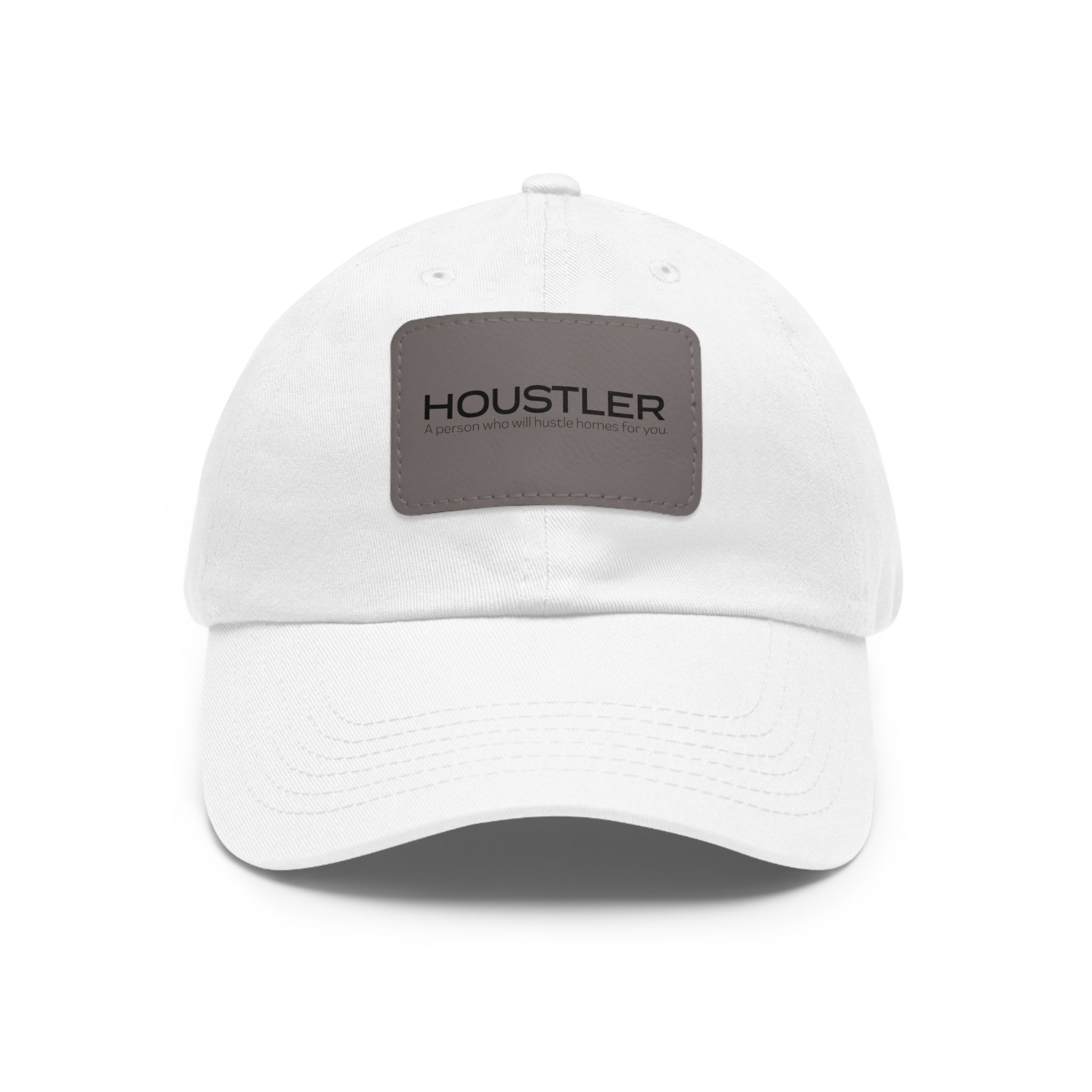 Houstler Dad Hat with Leather Patch (Rectangle)