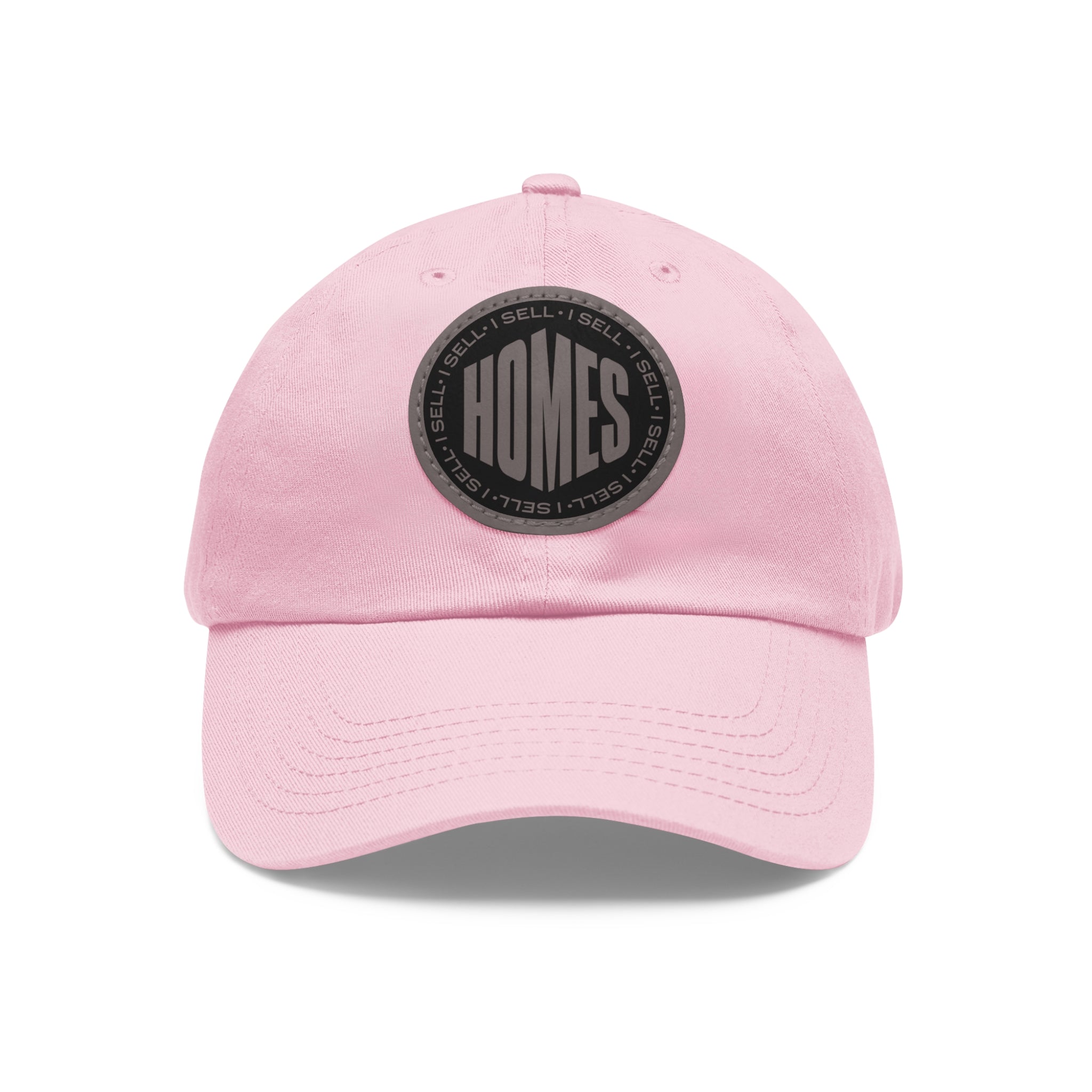 I Sell Homes Dad Hat with Leather Patch (Round)