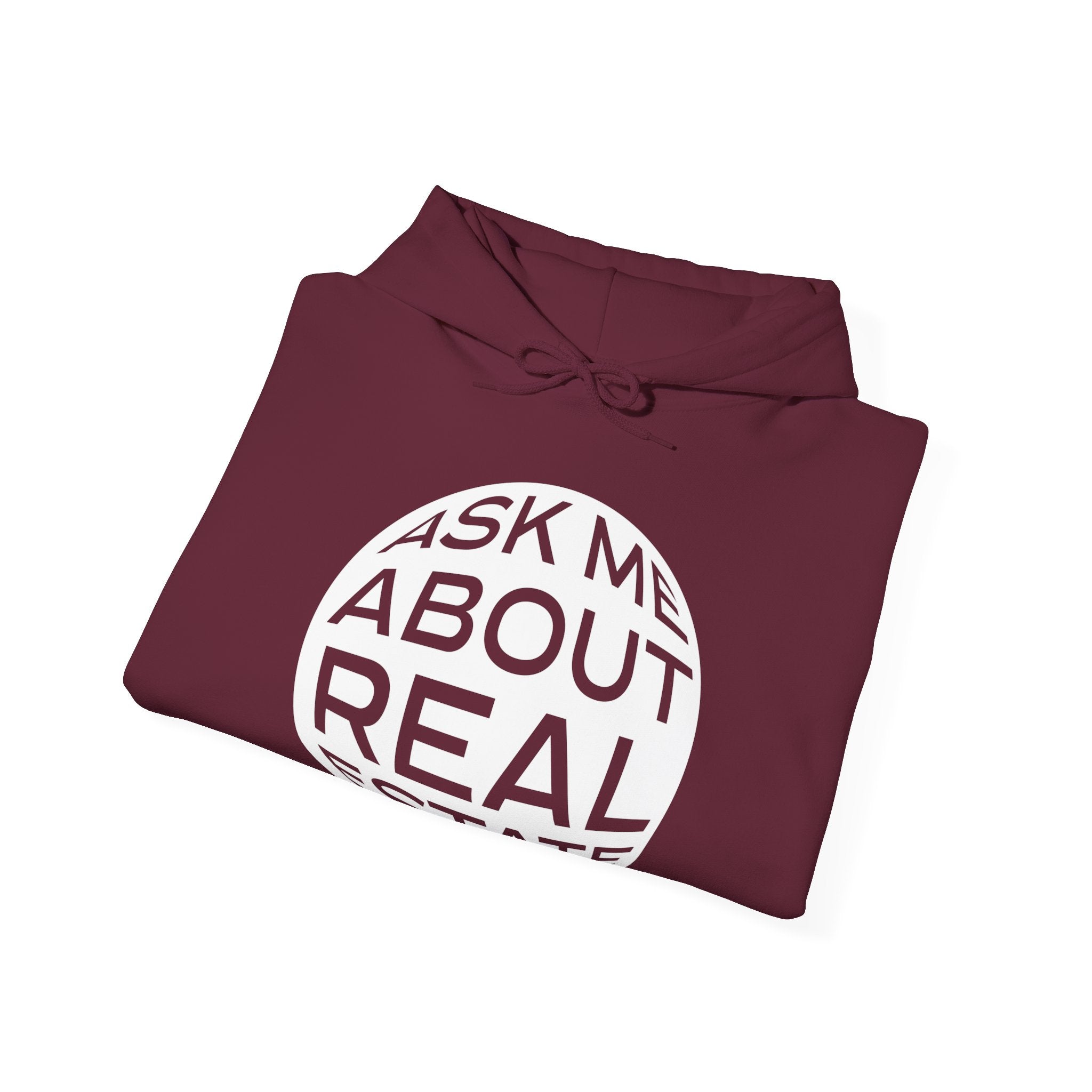 Ask Me About Real Estate Unisex Heavy Blend™ Hooded Sweatshirt