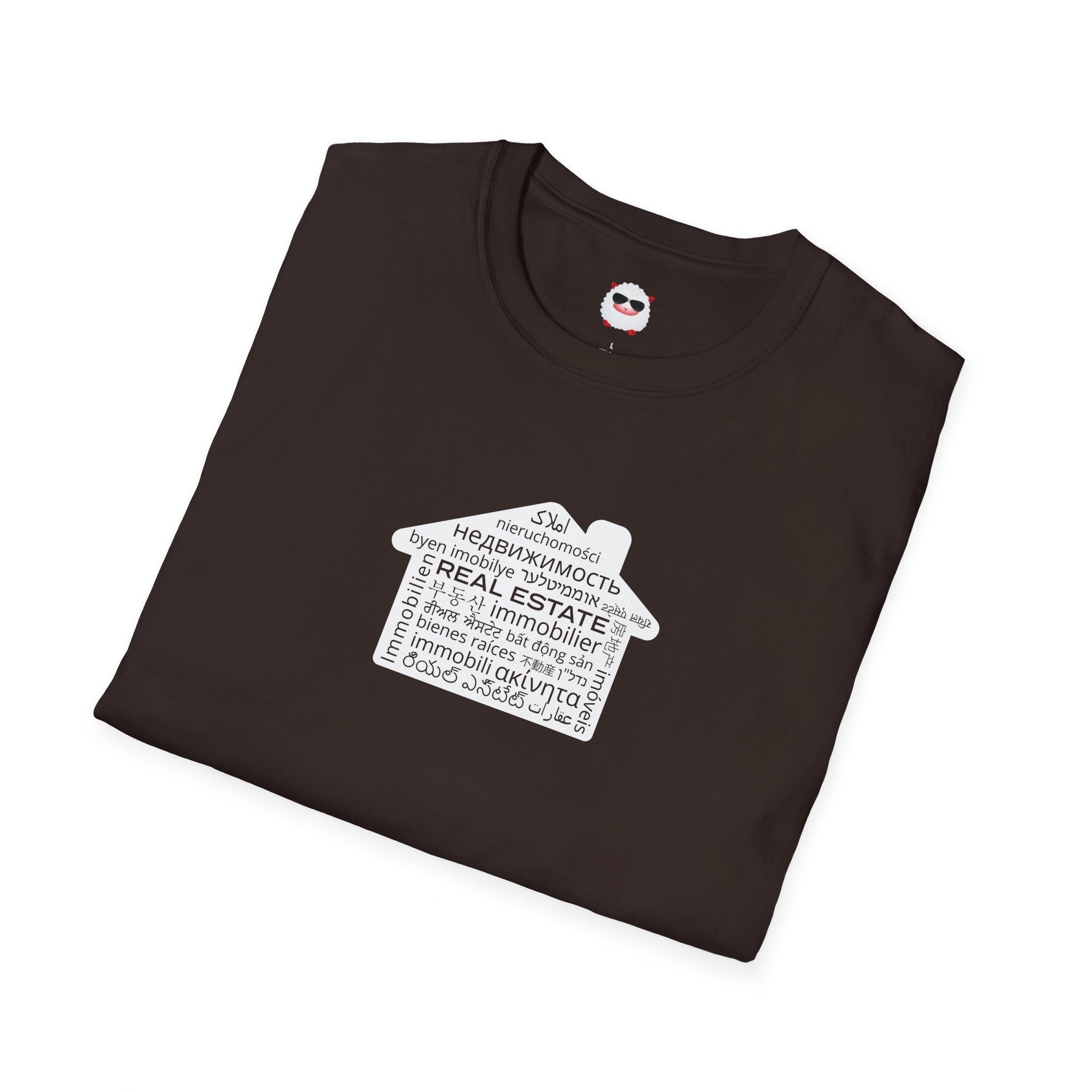 Real Estate Translated Dark Style Unisex Softstyle T-Shirt
