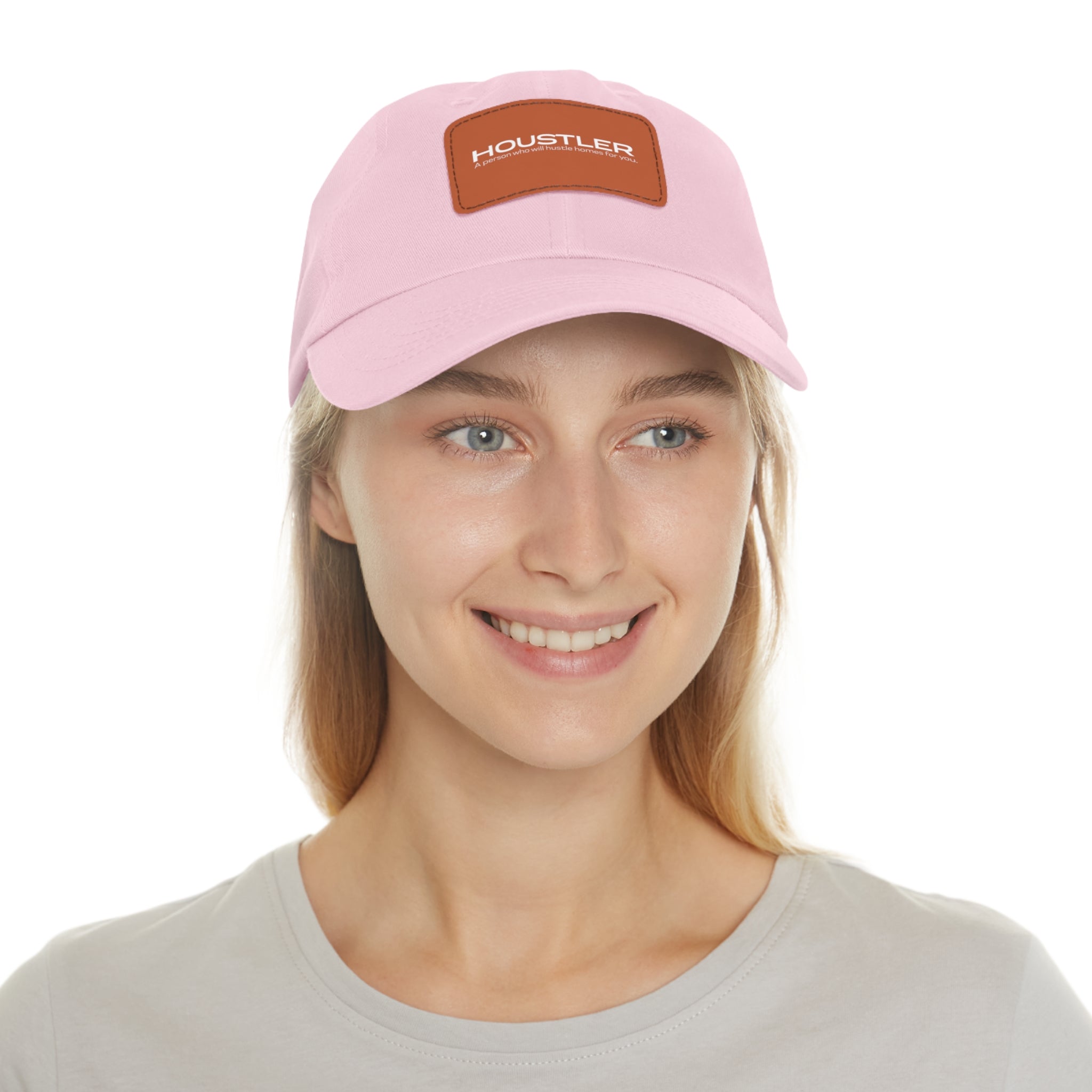 Houstler Dad Hat with Leather Patch (Rectangle)