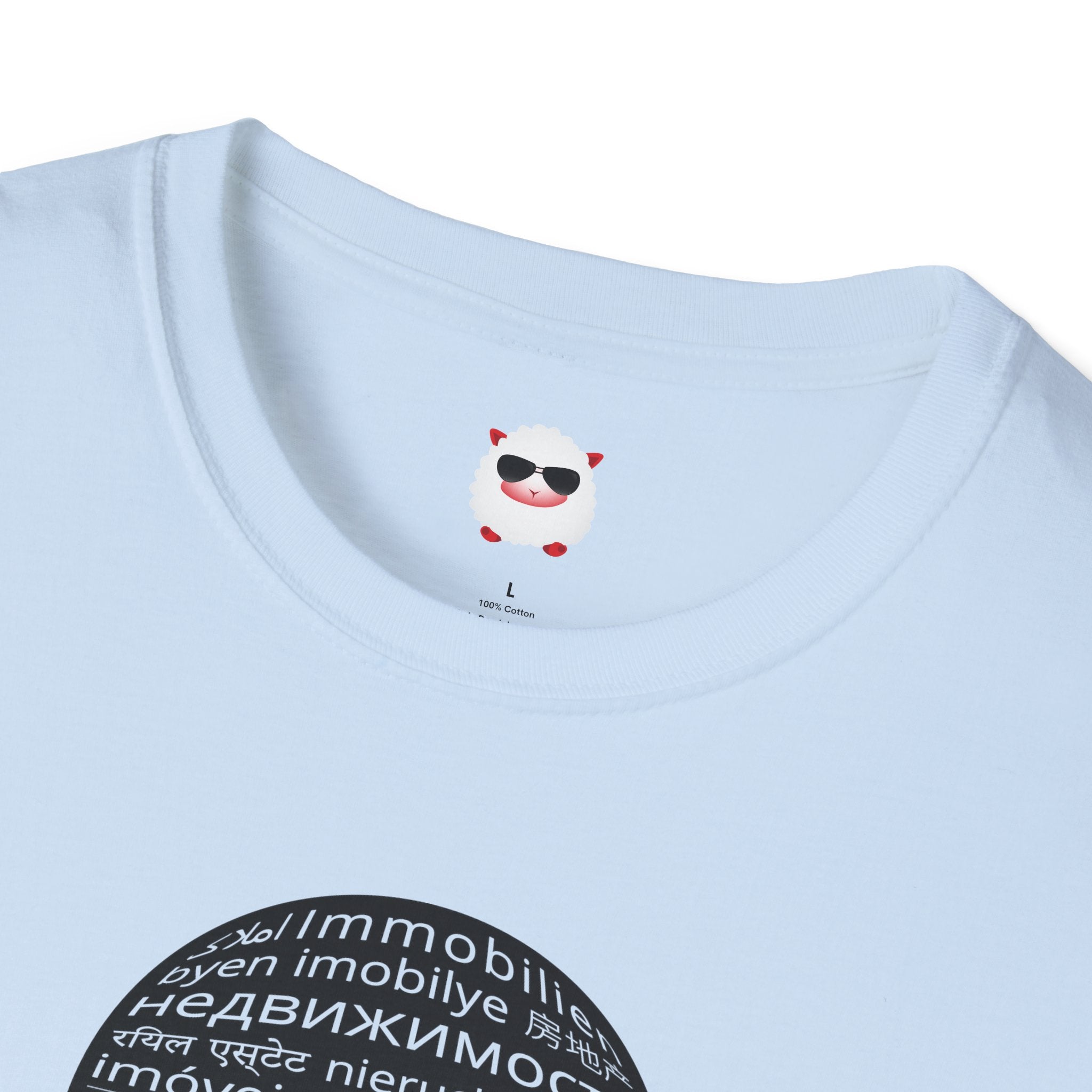 I Sell Real Estate Translated Unisex Softstyle T-Shirt