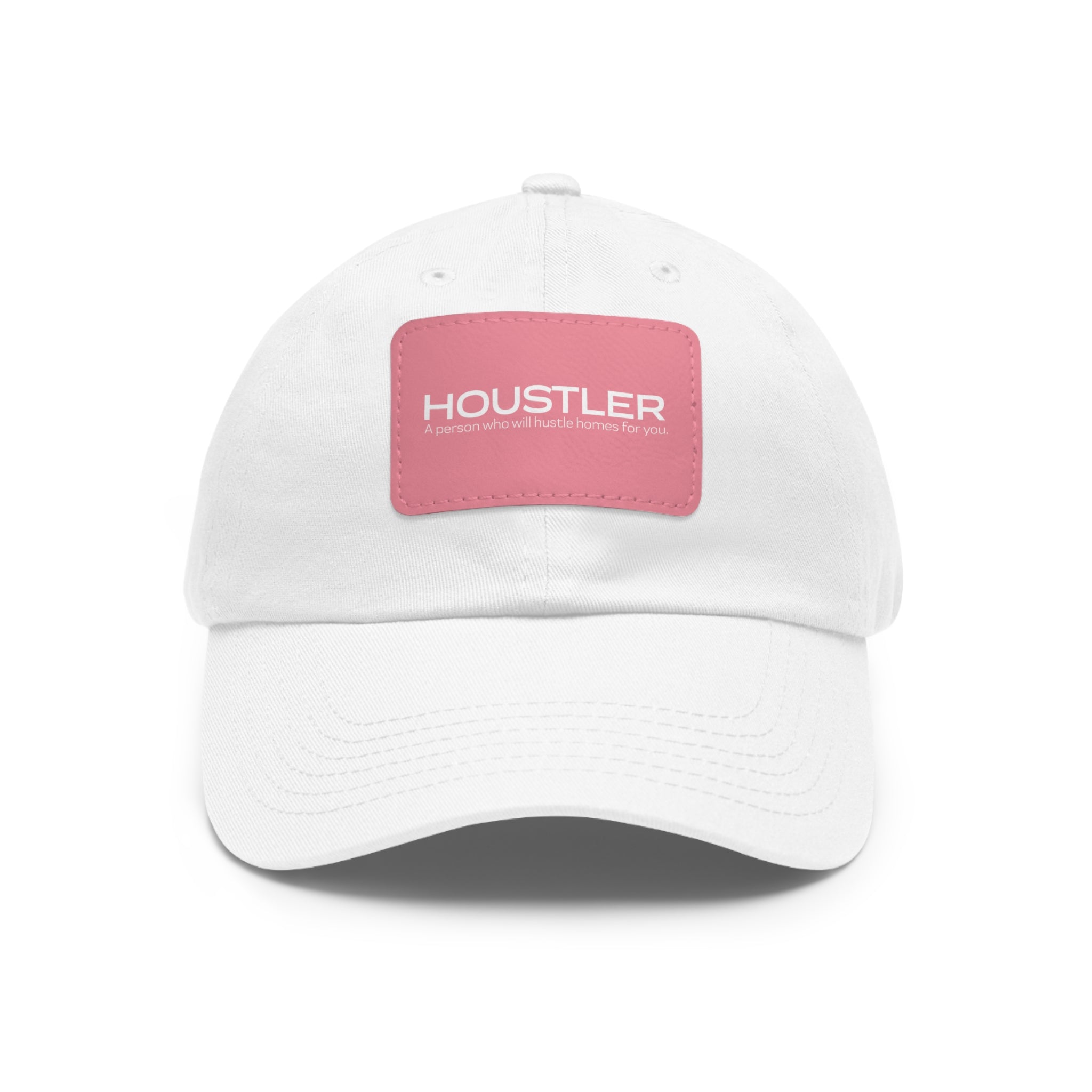 Houstler Dad Hat with Leather Patch (Rectangle)